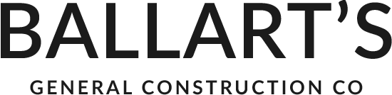 ballarts-logo-1 Ballart's General Construction Co. logo in bold black text.